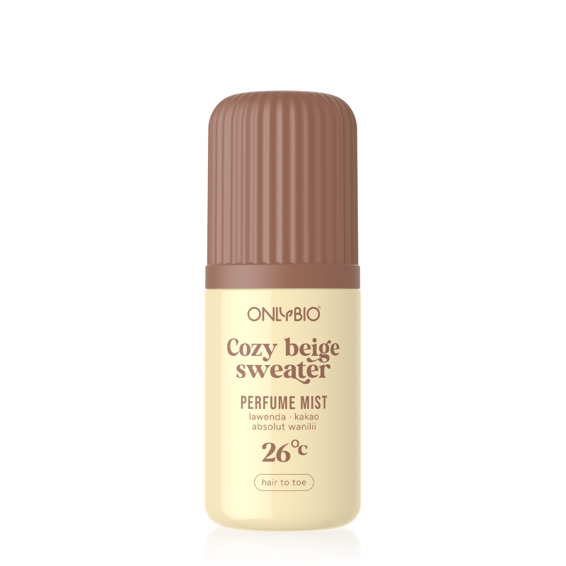 ONLYBIO Cozy beige sweater 26°C, perfumed mist 100 ml