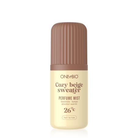 ONLYBIO Cozy beige sweater 26°C, perfumed mist 100 ml