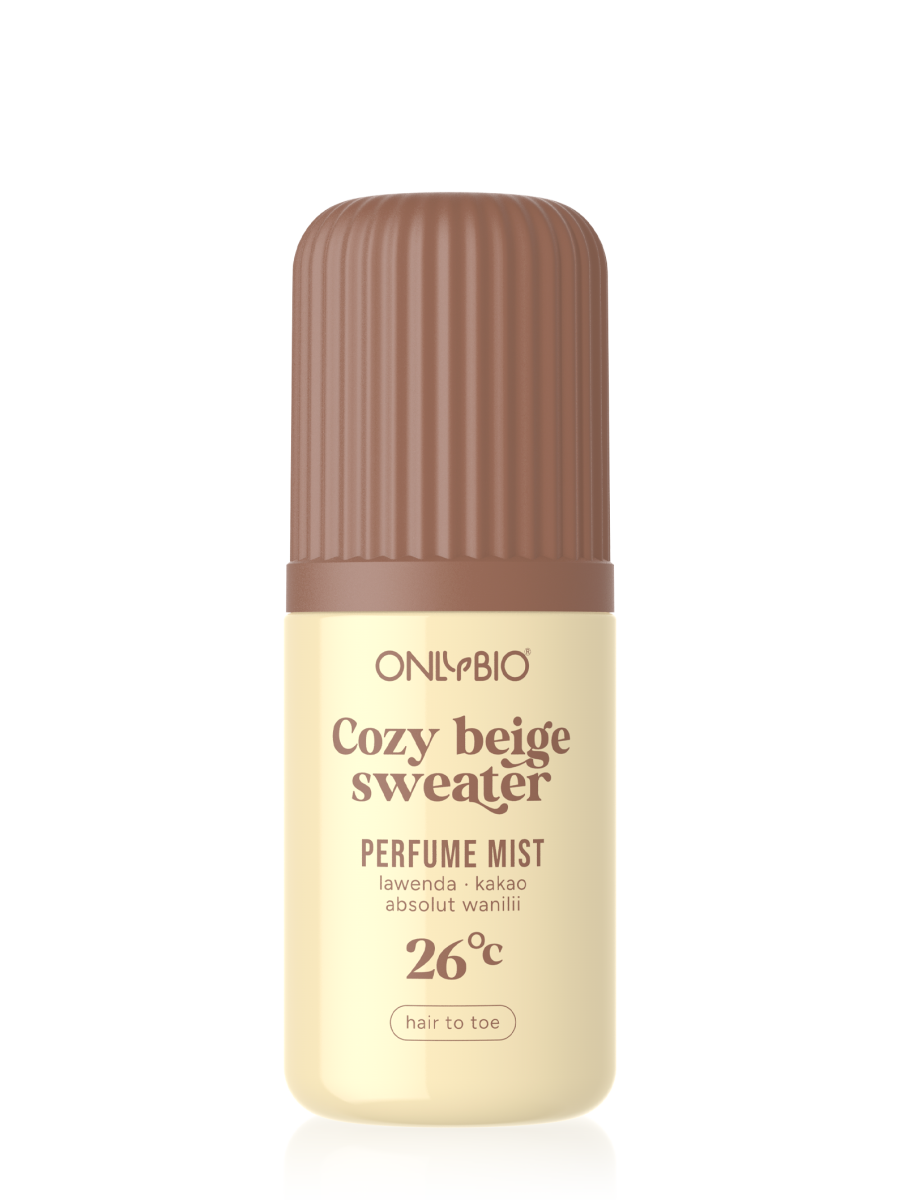 ONLYBIO Cozy beige sweater 26°C, perfumed mist 100 ml