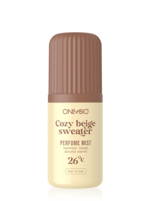 ONLYBIO Cozy beige sweater 26°C, perfumed mist 100 ml